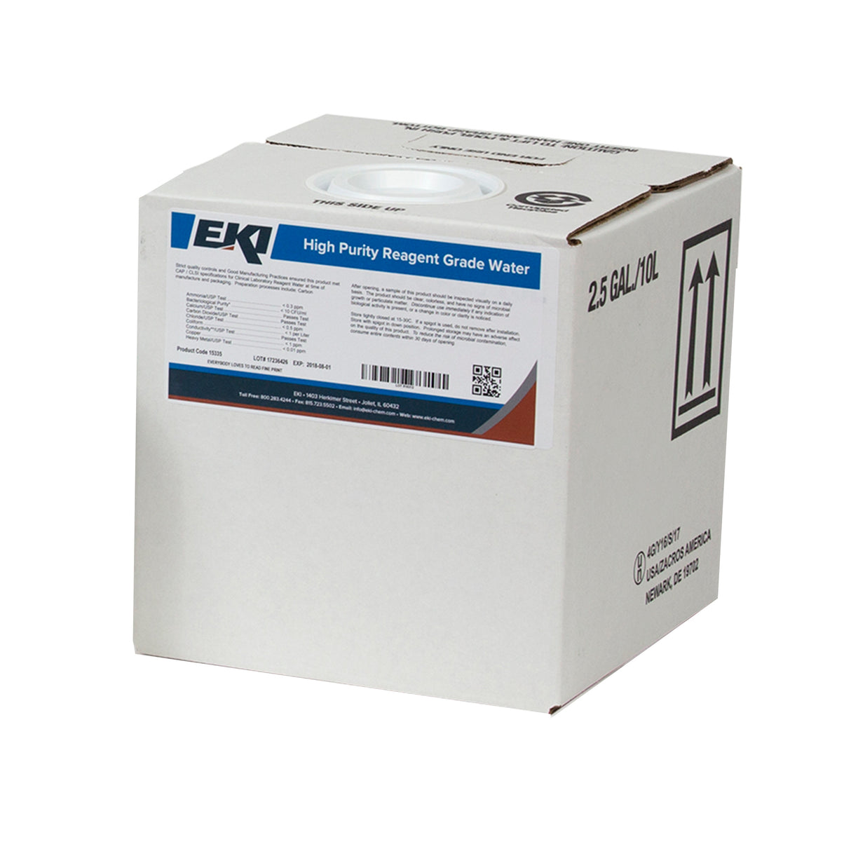 Chemistry Reagent Deionized Water ASTM Type I Laboratory Grade - BeHope