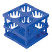 Tube Cube Rack McKesson 4 Place 26 to 30 mm Tube Size Blue 3 X 3 X 3 Inch - BeHope