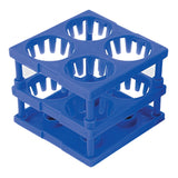 Tube Cube Rack McKesson 4 Place 26 to 30 mm Tube Size Blue 3 X 3 X 3 Inch - BeHope