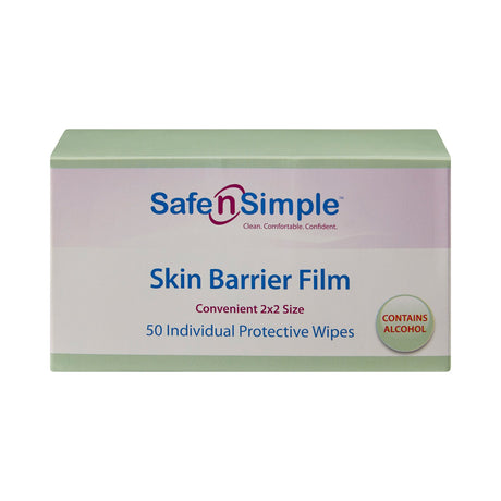 Skin Barrier Wipe Safe N Simple™ 43% / 20% Strength Isopropyl Alcohol / Butyl Ester of PVM/MA Copolymer Individual Packet NonSterile - BeHope
