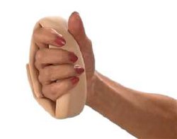 Palm Protector DermaSaver™ Palm Pillow Polyester / Spandex Left or Right Hand Beige Large - BeHope