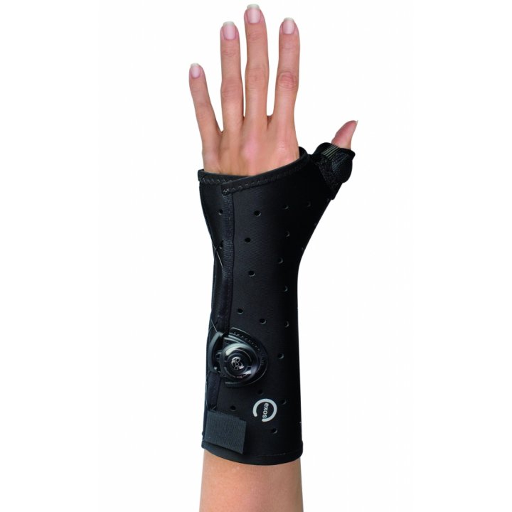 Thumb Splint Exos® Large Boa® Lacing System Black - BeHope