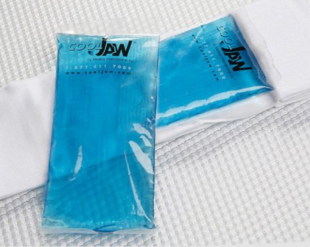 Facial Support Wrap with Gel Packs One Size Fits Most Poly Blend Fabric White - BeHope