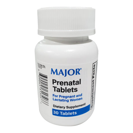 Prenatal Vitamin Supplement Major® Essential Vitamins A C D E - BeHope