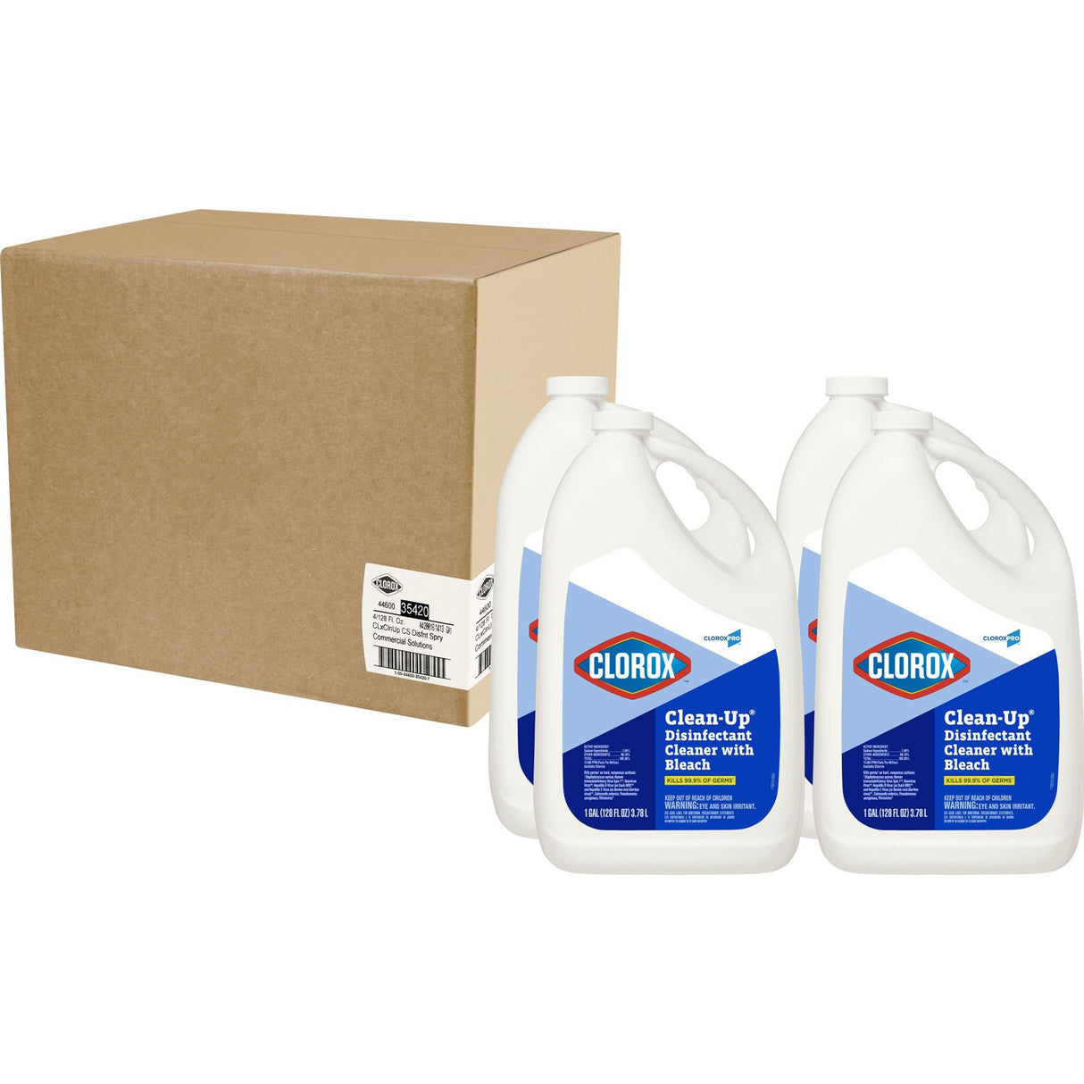 Surface Disinfectant Cleaner Refill CloroxPro™ Clorox® Clean-Up® with Bleach Manual Pour Liquid 1 gal. Jug Chlorine Scent NonSterile - BeHope