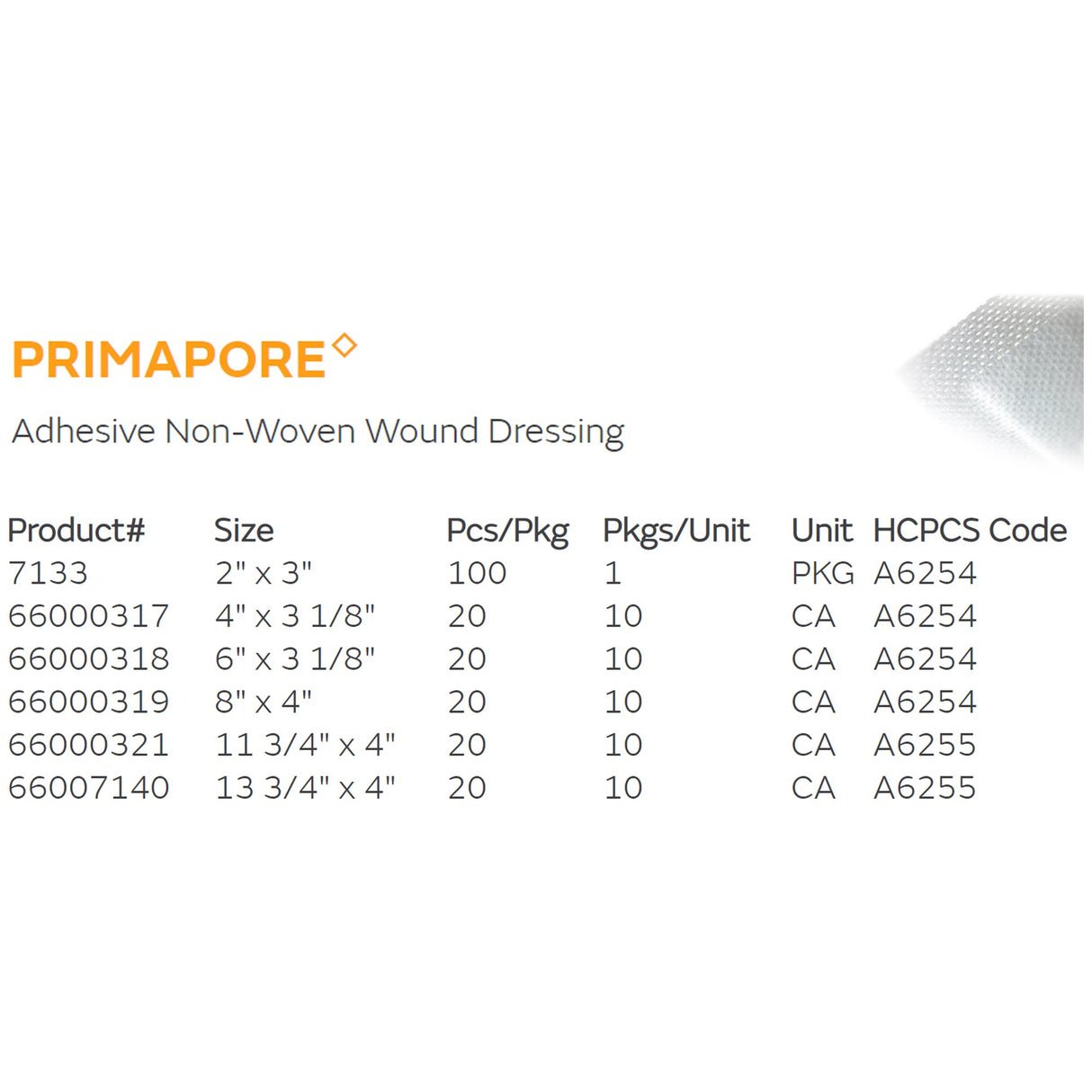 Island Dressing Primapore Sterile Water Resistant Film Backing - BeHope