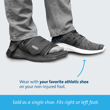 Post-Op Shoe MedSurg™ X-Large Male Black - BeHope
