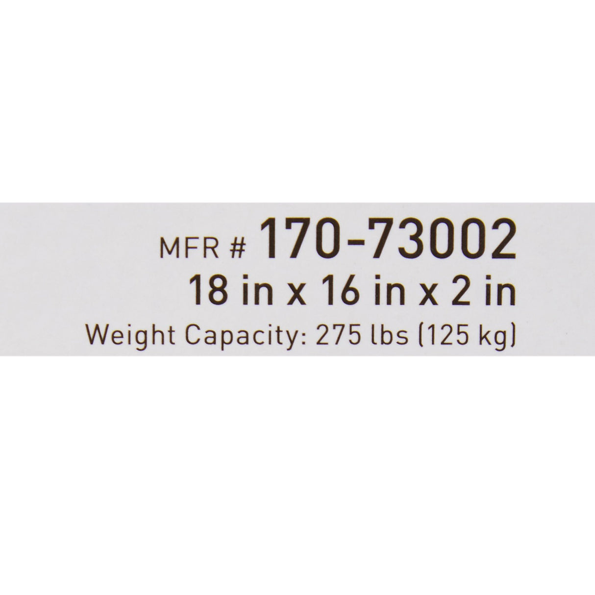 Seat Cushion McKesson 18 W X 16 L X 2 D Inch Foam / Gel - BeHope