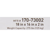 Seat Cushion McKesson 18 W X 16 L X 2 D Inch Foam / Gel - BeHope