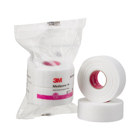 Perforated Medical Tape 3M™ Medipore™ H White 1 Inch X 10 Yard Soft Cloth NonSterile - BeHope