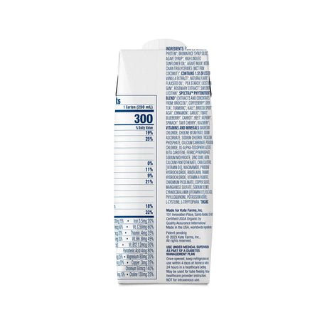 Oral Supplement Kate Farms Glucose Support 1.2 Vanilla Flavor Liquid 8.45 oz. Carton - BeHope