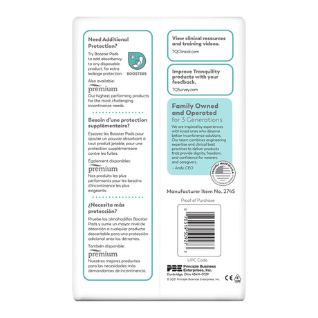 Unisex Adult Incontinence Brief Tranquility® Essential Medium Disposable Heavy Absorbency - BeHope