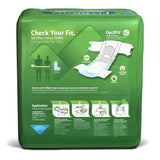 Unisex Adult Incontinence Brief FitRight Plus Large Disposable Moderate Absorbency