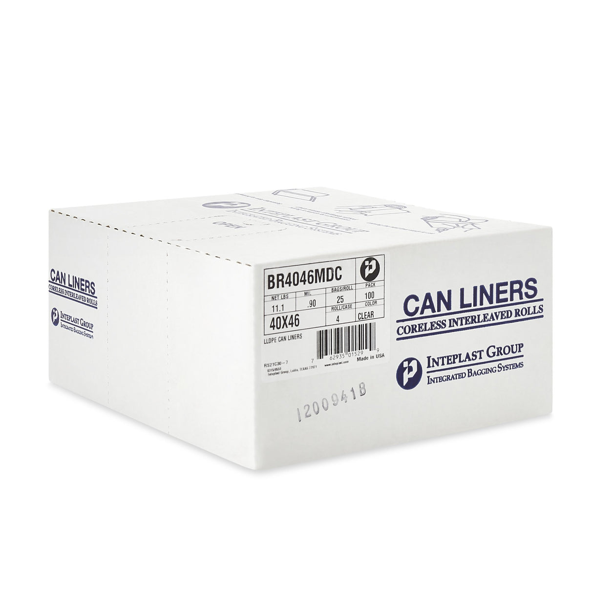 Trash Bag McKesson 45 gal. Clear LLDPE 0.90 mil 40 X 46 Inch Star Seal Bottom Coreless Roll
