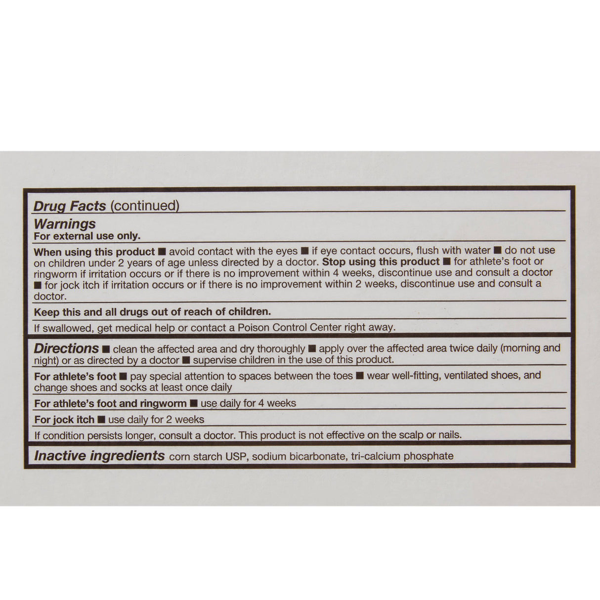 Antifungal Micro-Guard 2% Strength Powder 3 oz. Shaker Bottle