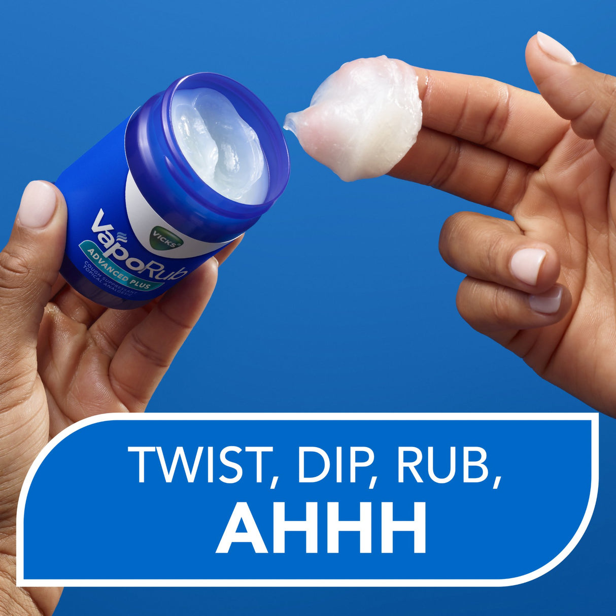 Chest Rub Vicks® VapoRub® 4.8% - 1.2% - 2.6% Strength Ointment 3.53 oz. - BeHope