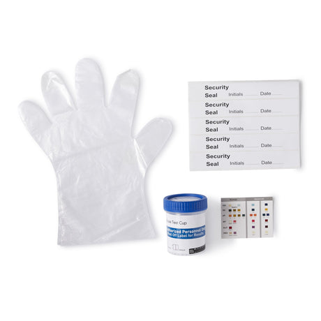 Drugs of Abuse Test Kit McKesson AMP, BAR, BZO, COC, mAMP/MET, MDMA, MOP300, MTD, OXY, PCP, TCA, THC (OX, pH, SG) 25 Tests CLIA Waived - BeHope