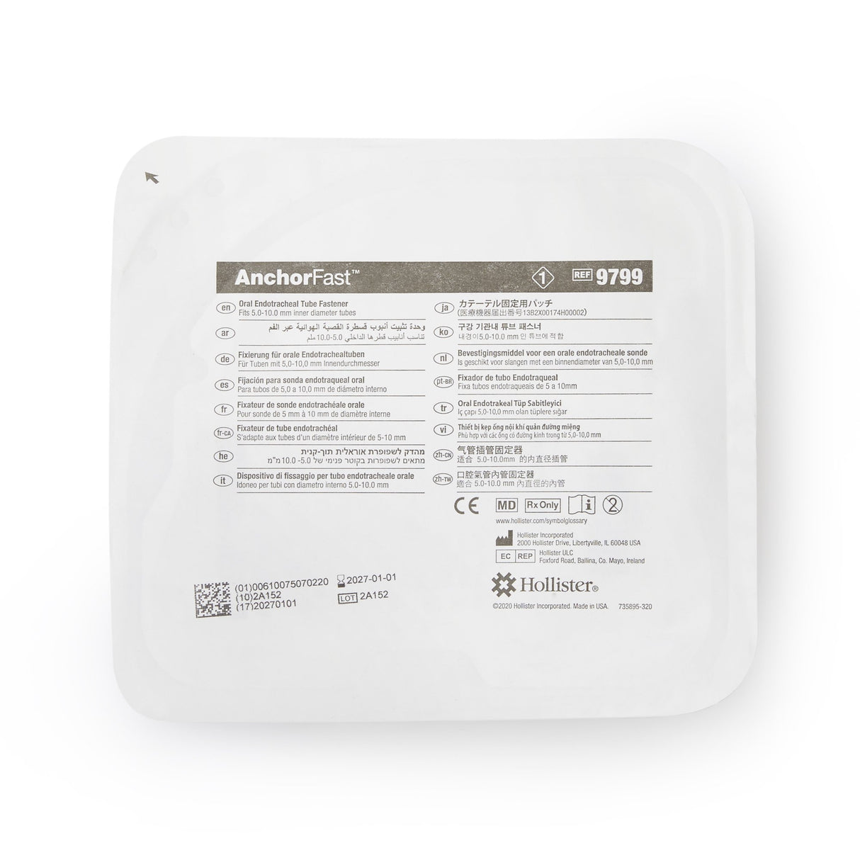 Endotracheal Tube Anchor Fastener AnchorFast