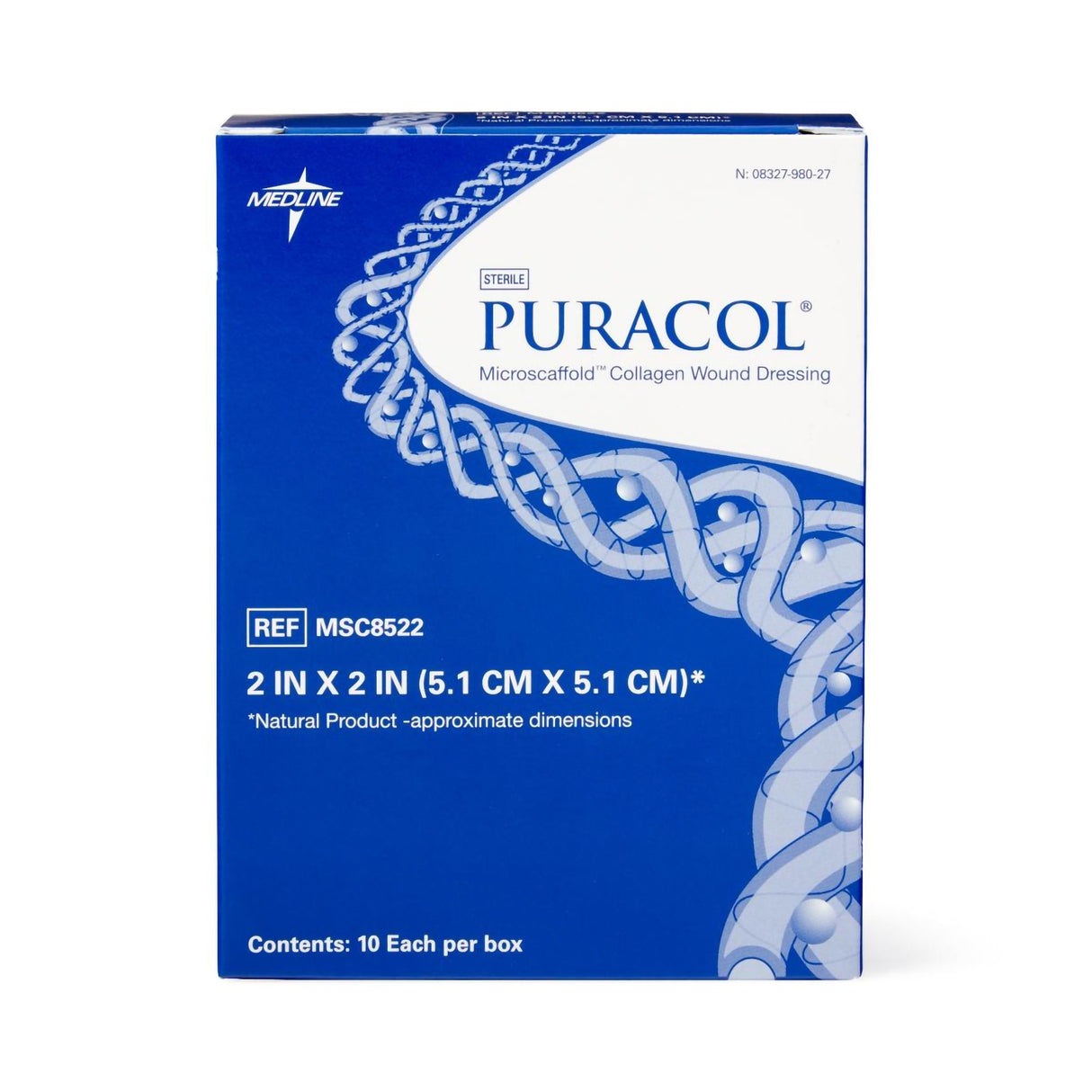 Collagen Dressing Puracol 2 X 2 Inch Square Sterile