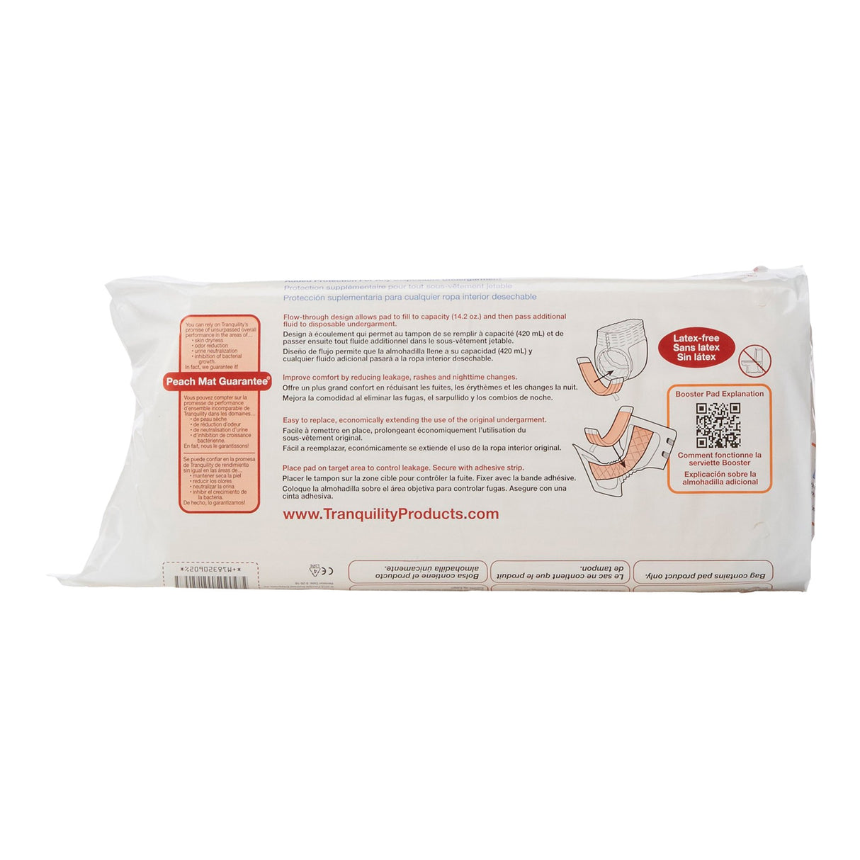 Booster Pad Tranquility TopLiner 4-1/4 X 15 Inch Heavy Absorbency Super Absorbent Core Super