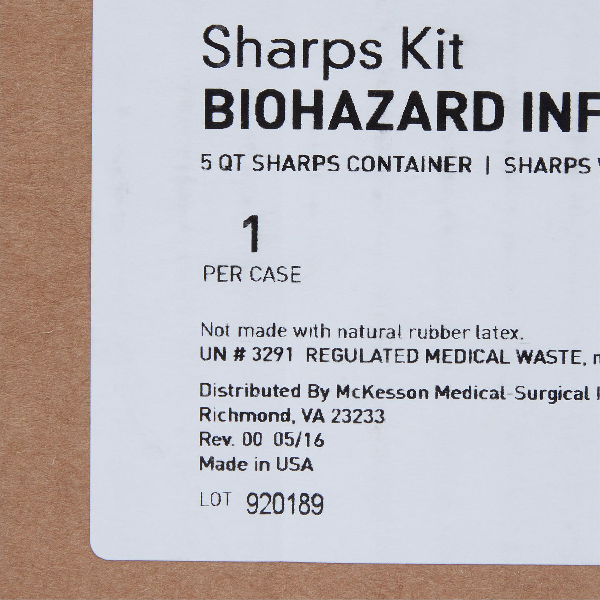 Sharps Container Cabinet / Wall Enclosure with Glove Box McKesson Prevent® Polypropylene Wall Mount Locking - BeHope