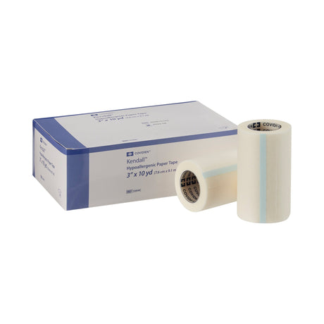 Hypoallergenic Medical Tape Kendall™ Hypoallergenic White 3 Inch X 10 Yard Paper NonSterile - BeHope