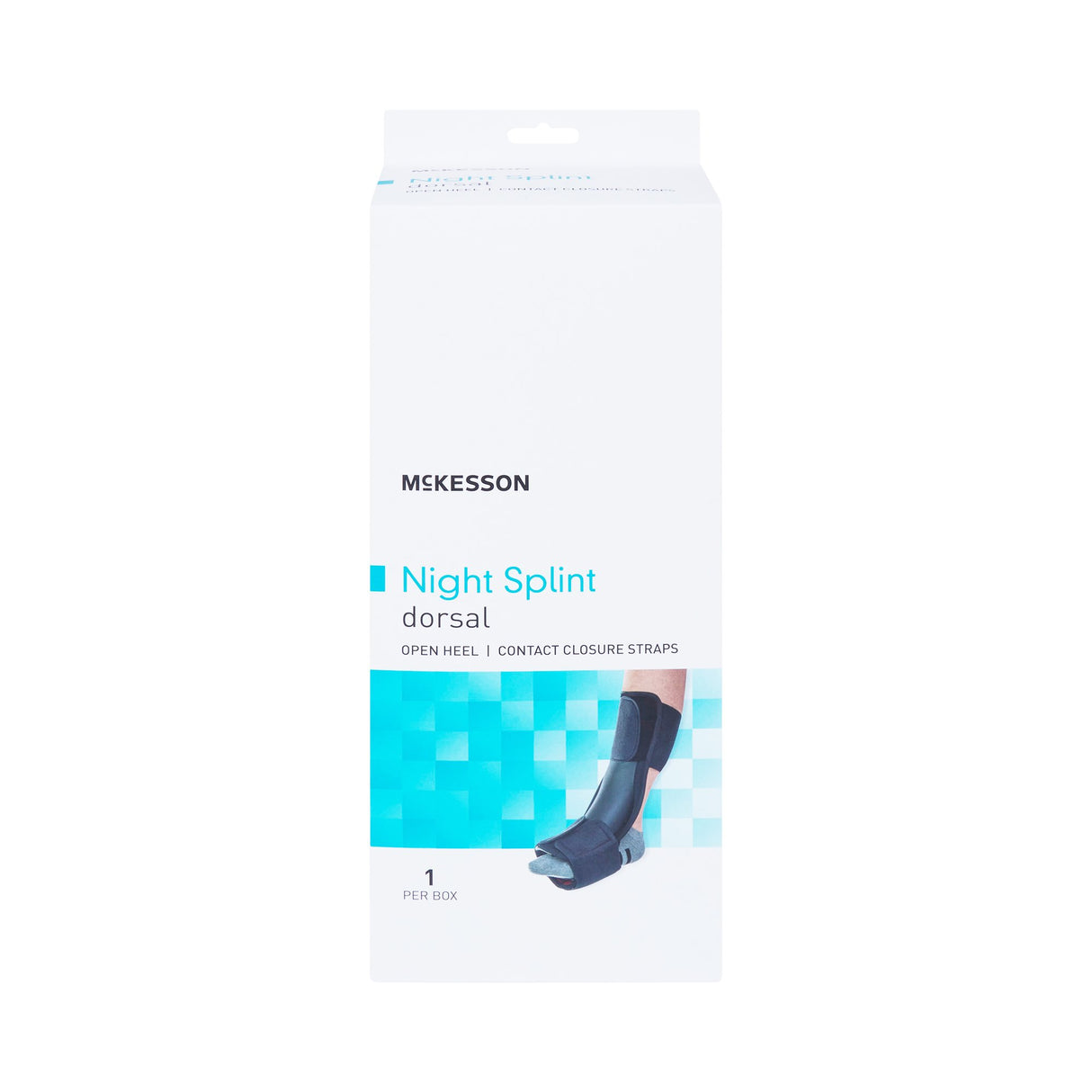 Dorsal Night Splint McKesson Small / Medium Hook and Loop Closure Male 4 to 8-1/2 / Female 5 to 9-1/2 Foot - BeHope