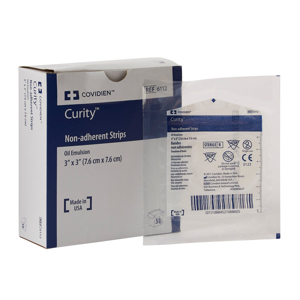 Oil Emulsion Impregnated Dressing Curity™ Square 3 X 3 Inch Sterile - BeHope