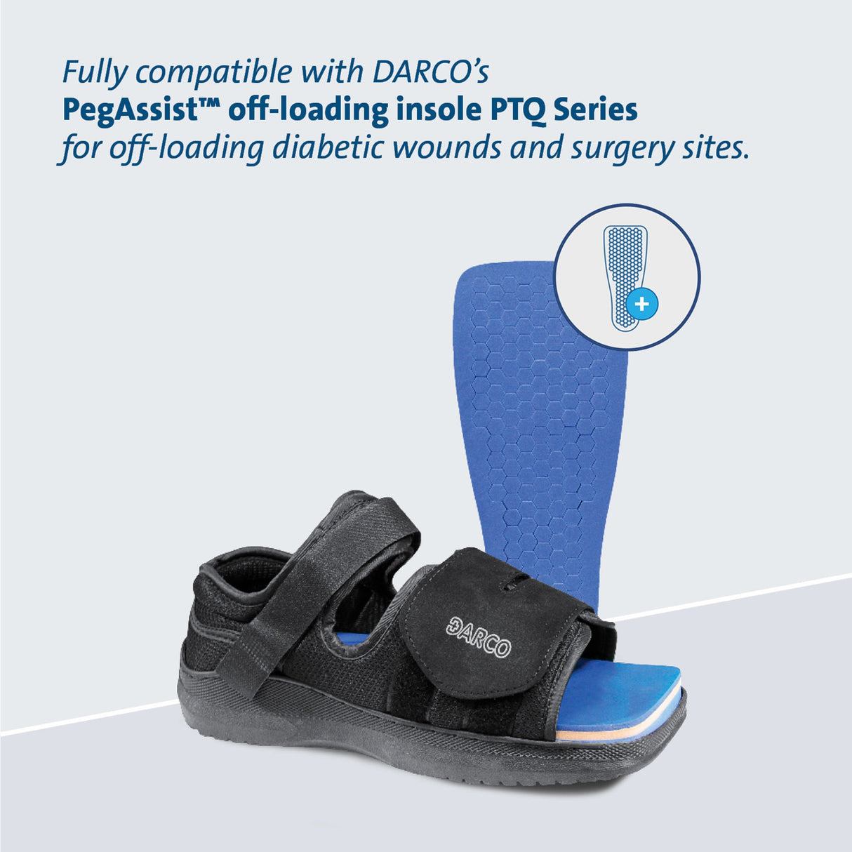 Post-Op Shoe MedSurg™ Small Female Black - BeHope