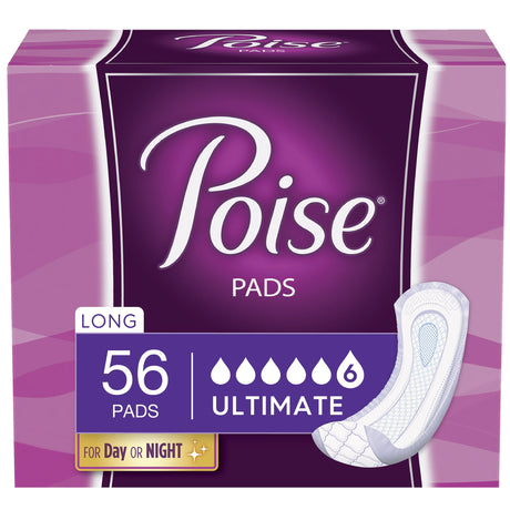 Bladder Control Pad Poise® Fresh Protection™ Ultimate 15.9 Inch Length Heavy Absorbency Sodium Polyacrylate Core One Size Fits Most - BeHope