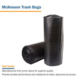 Trash Bag McKesson 56 gal. Black LLDPE 1.5 mil 43 X 47 Inch Star Seal Bottom Coreless Roll