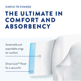 Unisex Adult Incontinence Brief Prevail Air™ Overnight Size 3 / X-Large Disposable Heavy Absorbency - BeHope