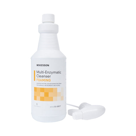 Multi-Enzymatic Instrument Detergent McKesson Foam RTU 1 Quart Bottle Fresh Rain Scent - BeHope