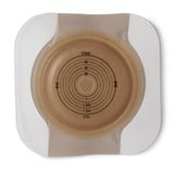 Ostomy Barrier New Image™ CeraPlus™ Trim to Fit, Extended Wear Adhesive Tape Borders 70 mm Flange Blue Code System Up to 2 Inch Opening - BeHope