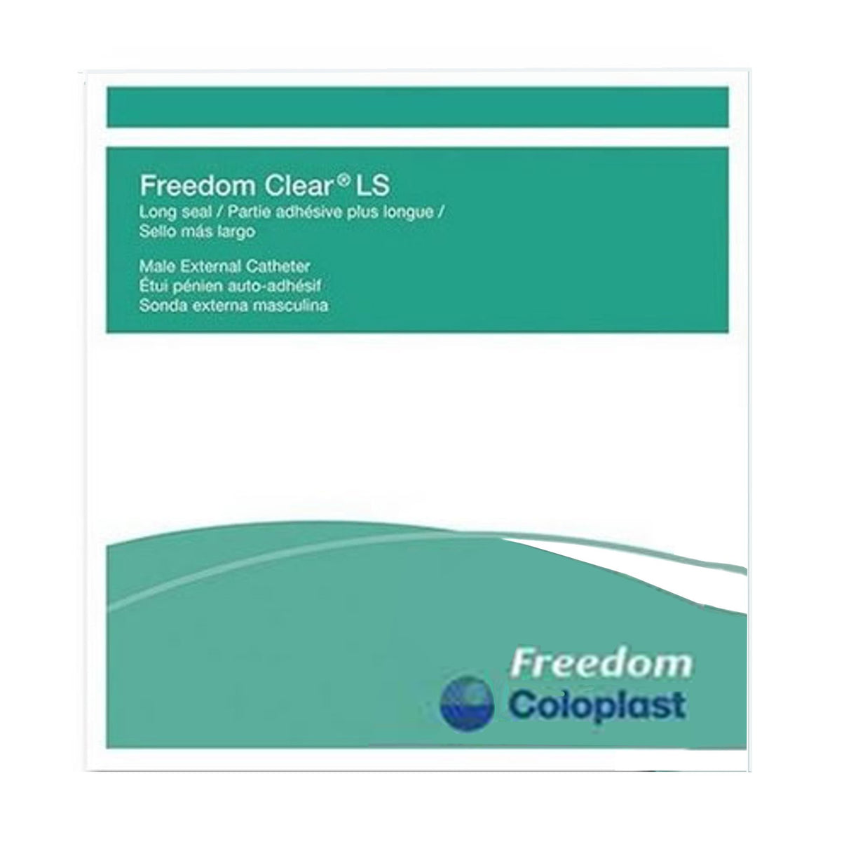 Male External Catheter Freedom Clear® LS Self-Adhesive Seal Silicone Small - BeHope
