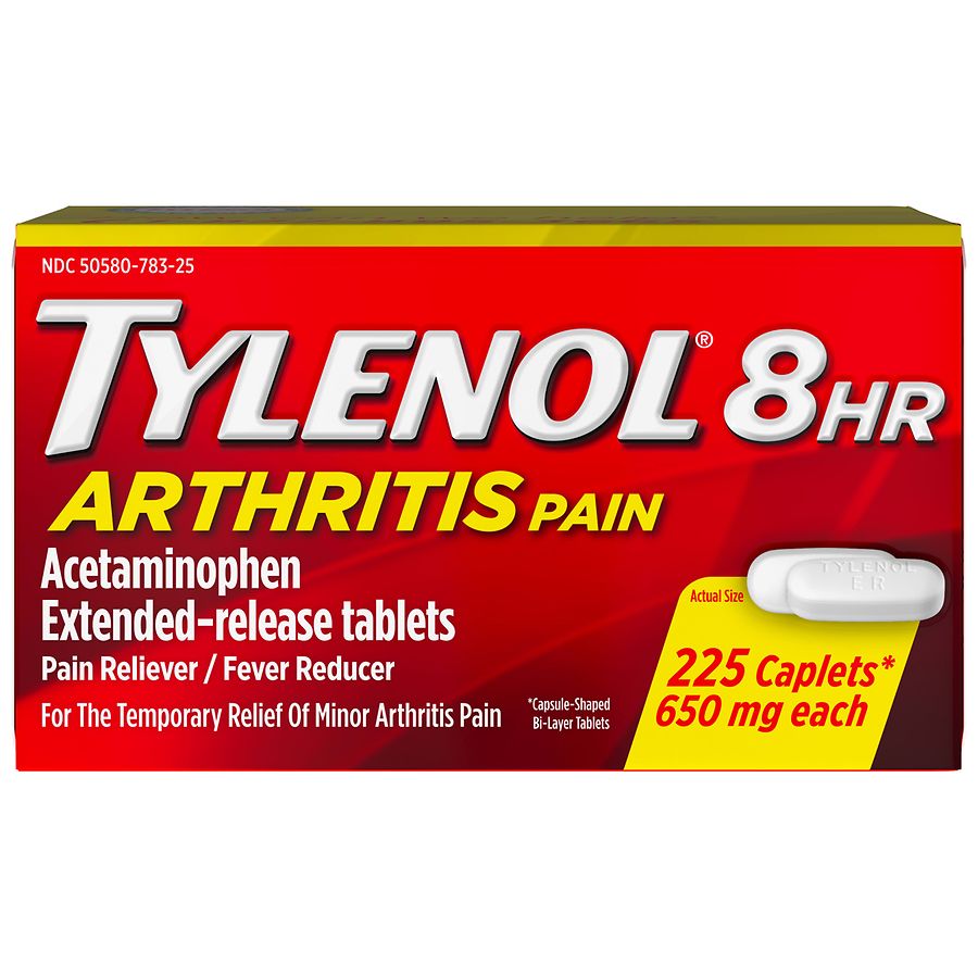 Pain Relief Tylenol® Arthritis 8 Hr 650 Mg Strength Acetaminophen Capsule - Behope