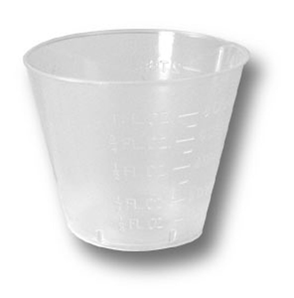 Medicine Cup Economy 1 oz. Clear Plastic Disposable NonSterile - BeHope
