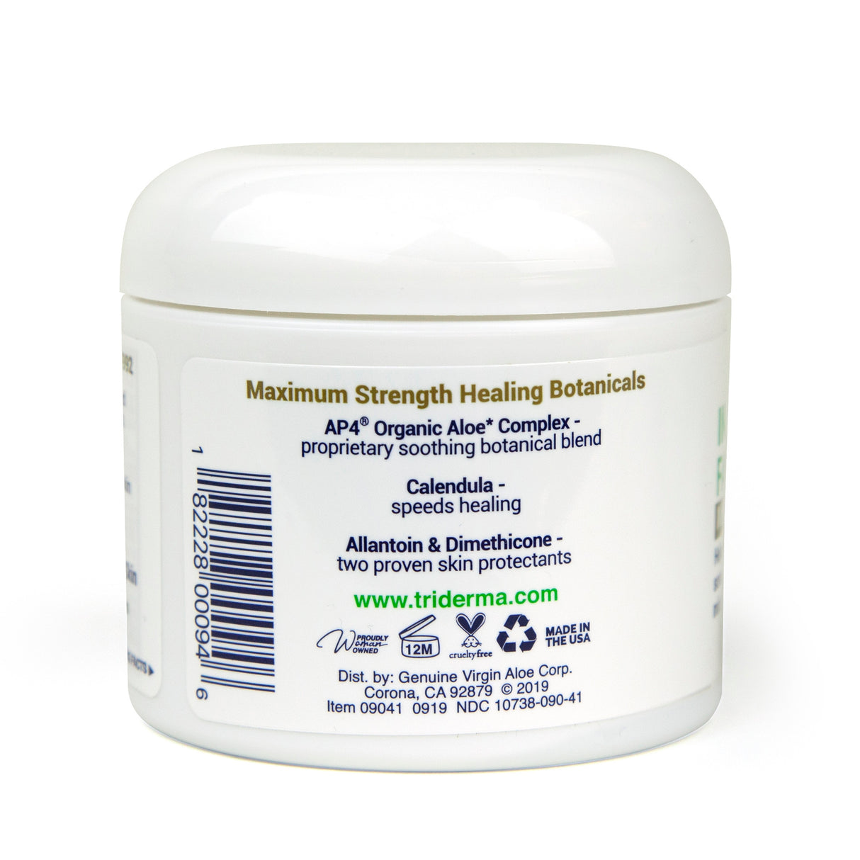 Hand and Body Moisturizer TriDerma® MD Intense Fast Healing 4 oz. Jar Unscented Cream - BeHope