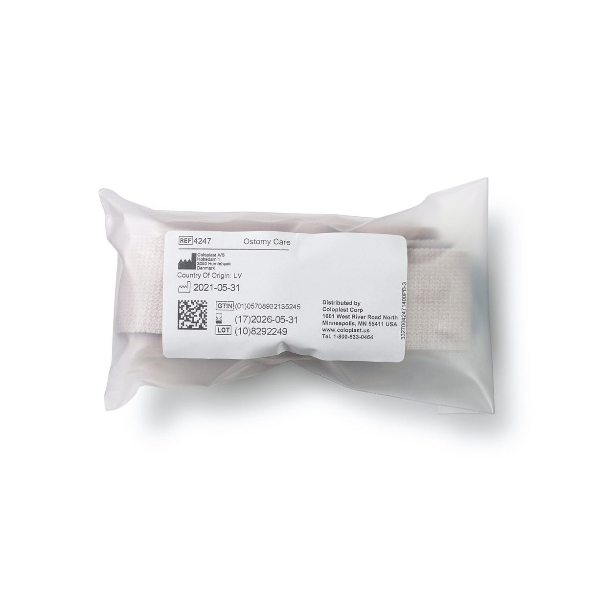 Ostomy Appliance Belt Brava® XX-Large, 61 Inch, 4 Hooks - BeHope