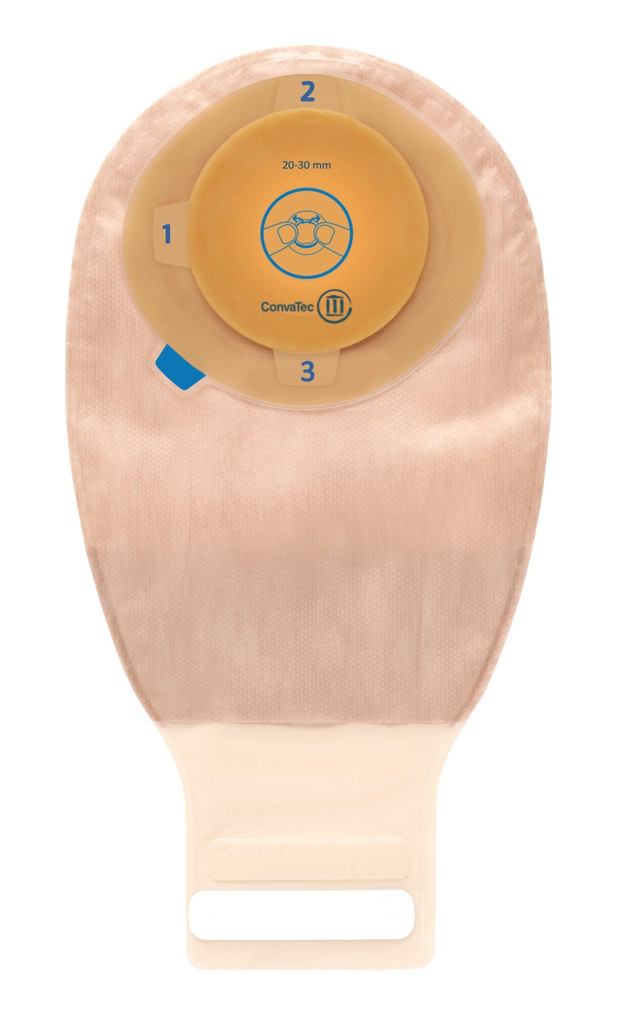 Ostomy Pouch Esteem®+ One-Piece System 12 Inch Length Mold to Fit 1-3/16 to 1-9/16 Inch Stoma Drainable - BeHope