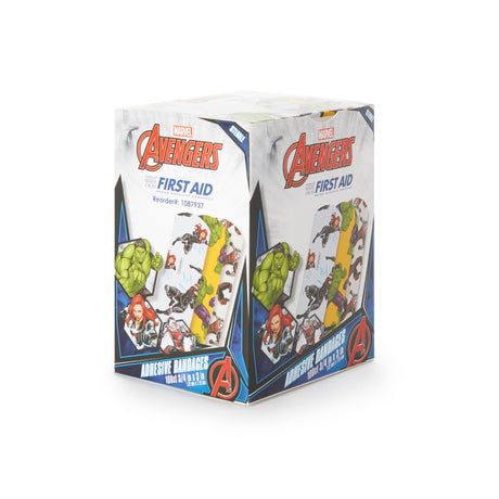 Adhesive Strip Stat StripÂ® Plastic Kid Design (Antman / Hulk / Black Widow) 3/4 X 3 Inch Sterile - BeHope