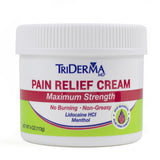 Topical Pain Relief TriDerma MD® 4% - 1% Strength Lidocaine / Menthol Cream 4 oz. - BeHope