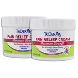 Topical Pain Relief TriDerma MD® 4% - 1% Strength Lidocaine / Menthol Cream 4 oz. - BeHope