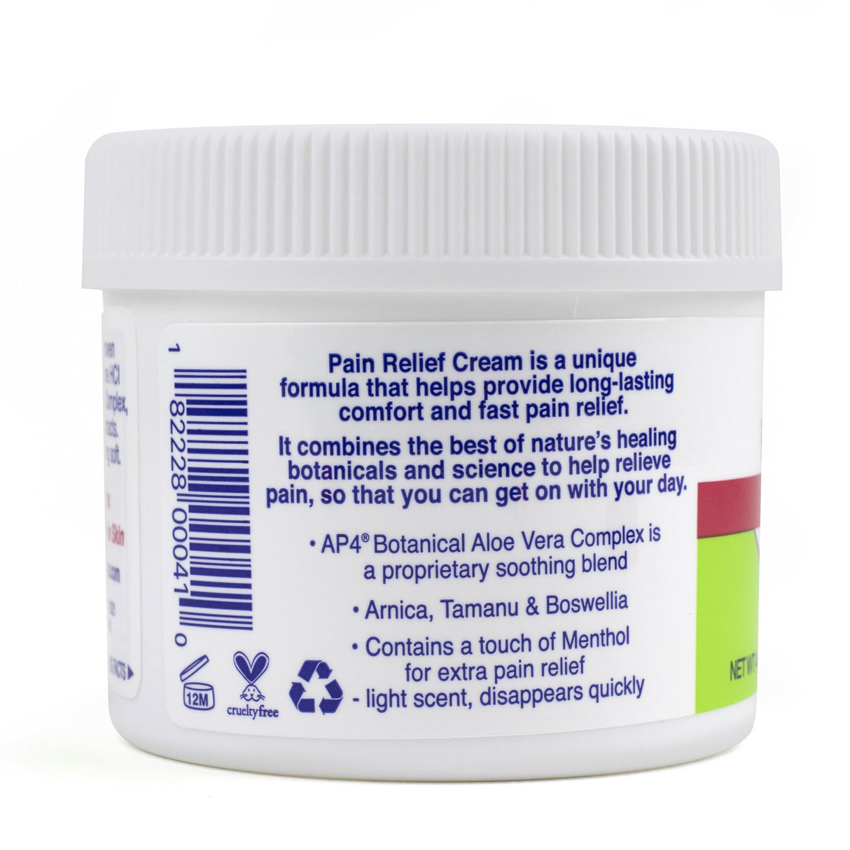 Topical Pain Relief TriDerma MD® 4% - 1% Strength Lidocaine / Menthol Cream 4 oz. - BeHope