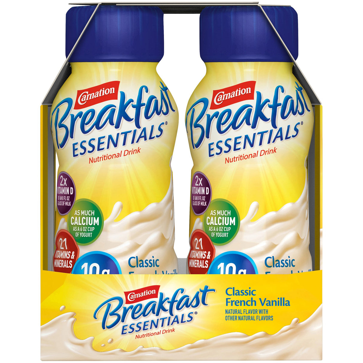 Oral Supplement Carnation Breakfast Essentials® French Vanilla Flavor Liquid 8 oz. Bottle - BeHope