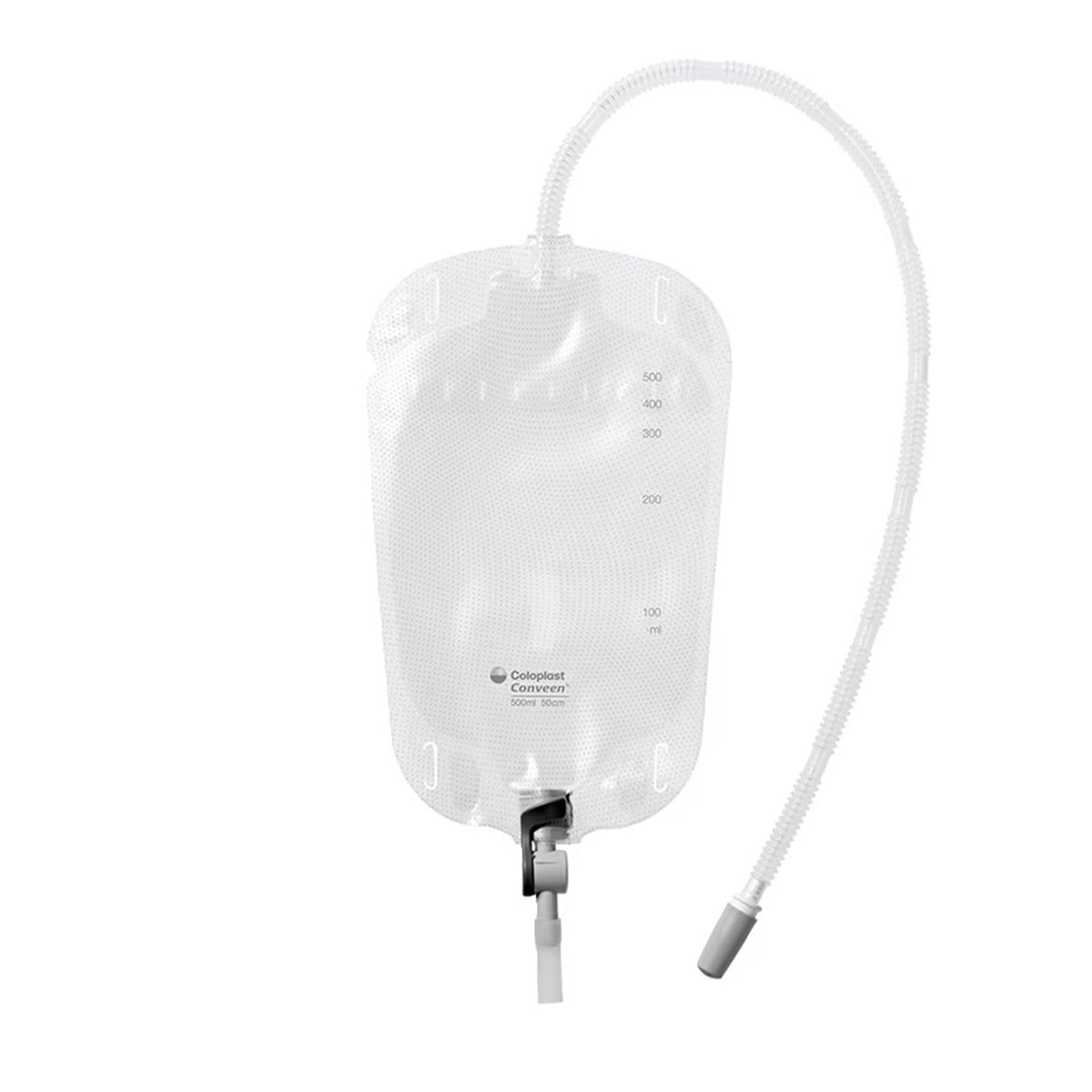 Urinary Leg Bag Conveen® Security+ Anti-Reflux Valve Sterile 500 mL Vinyl - BeHope