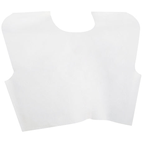 Exam Cape McKesson White One Size Fits Most Front / Back Opening Without Closure Unisex Disposable - BeHope