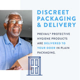 Male Adult Absorbent Underwear Prevail Daily Underwear Pull On with Tear Away Seams Large Disposable Heavy Absorbency
