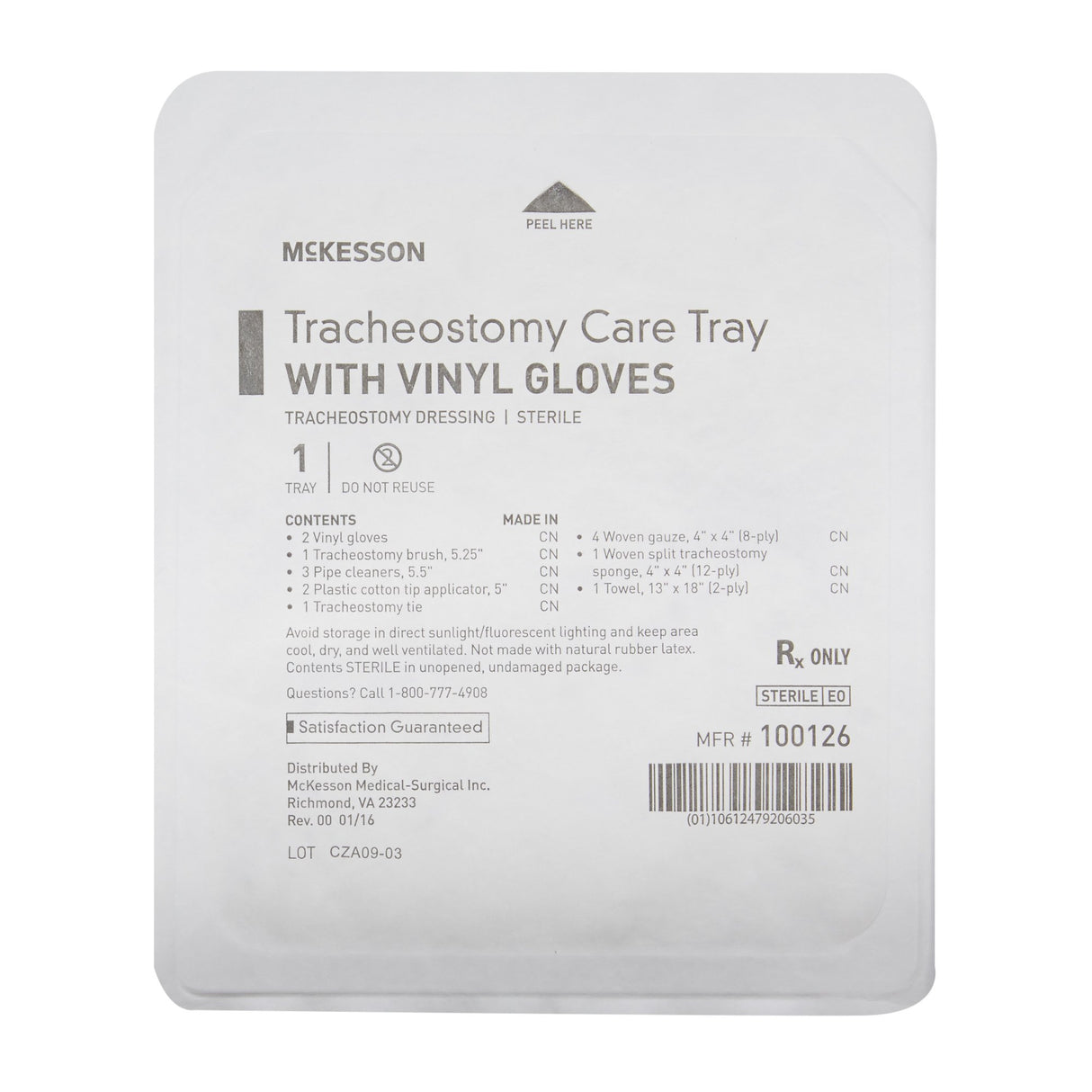 Tracheostomy Care Kit McKesson - BeHope