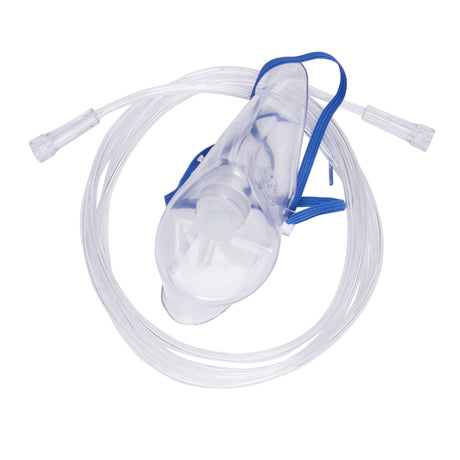 Oxygen Mask McKesson Elongated Style Adult One Size Fits Most Adjustable Head Strap - BeHope